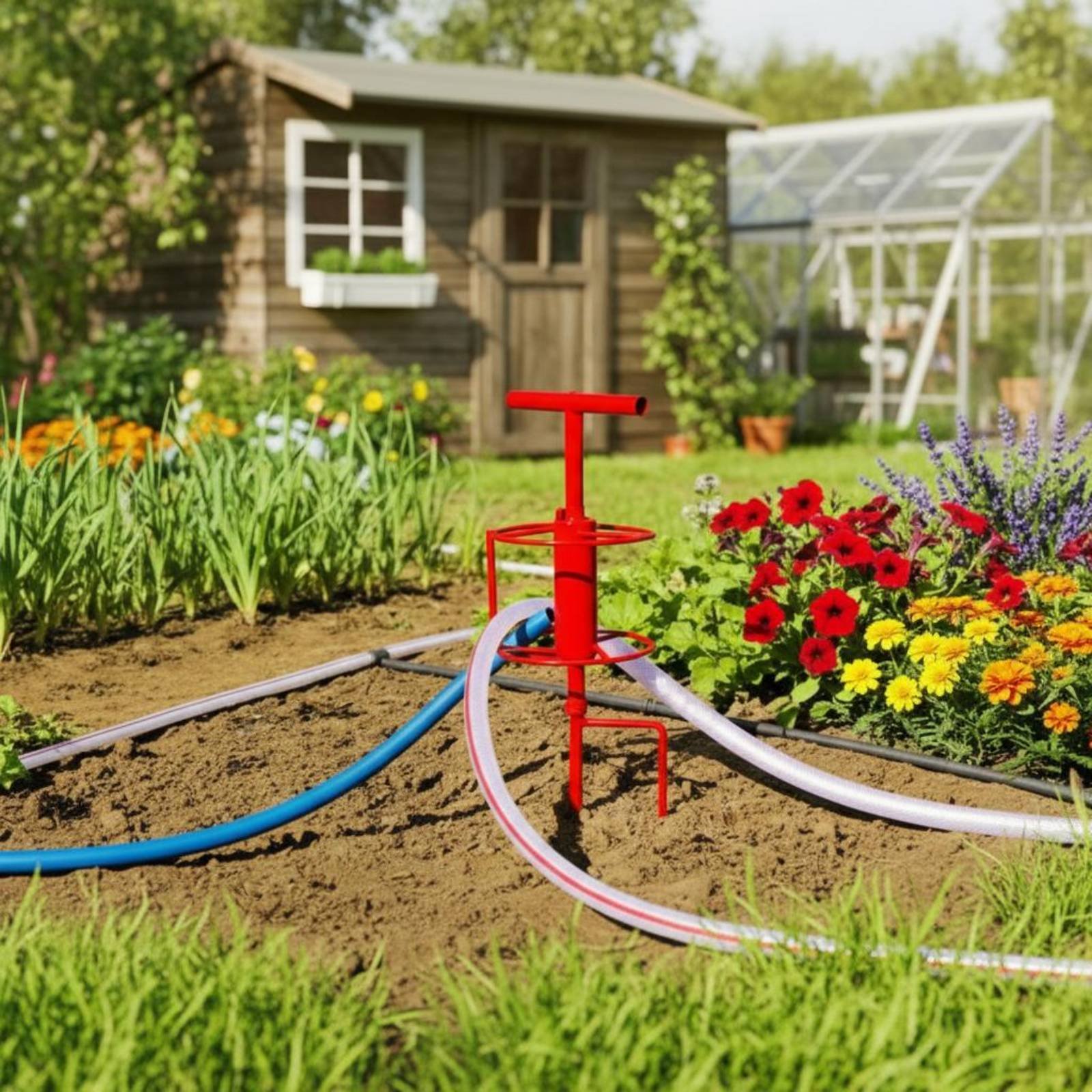 Gardening Tools Guide - Alat Putar Pipa Air Pertanian, Roda