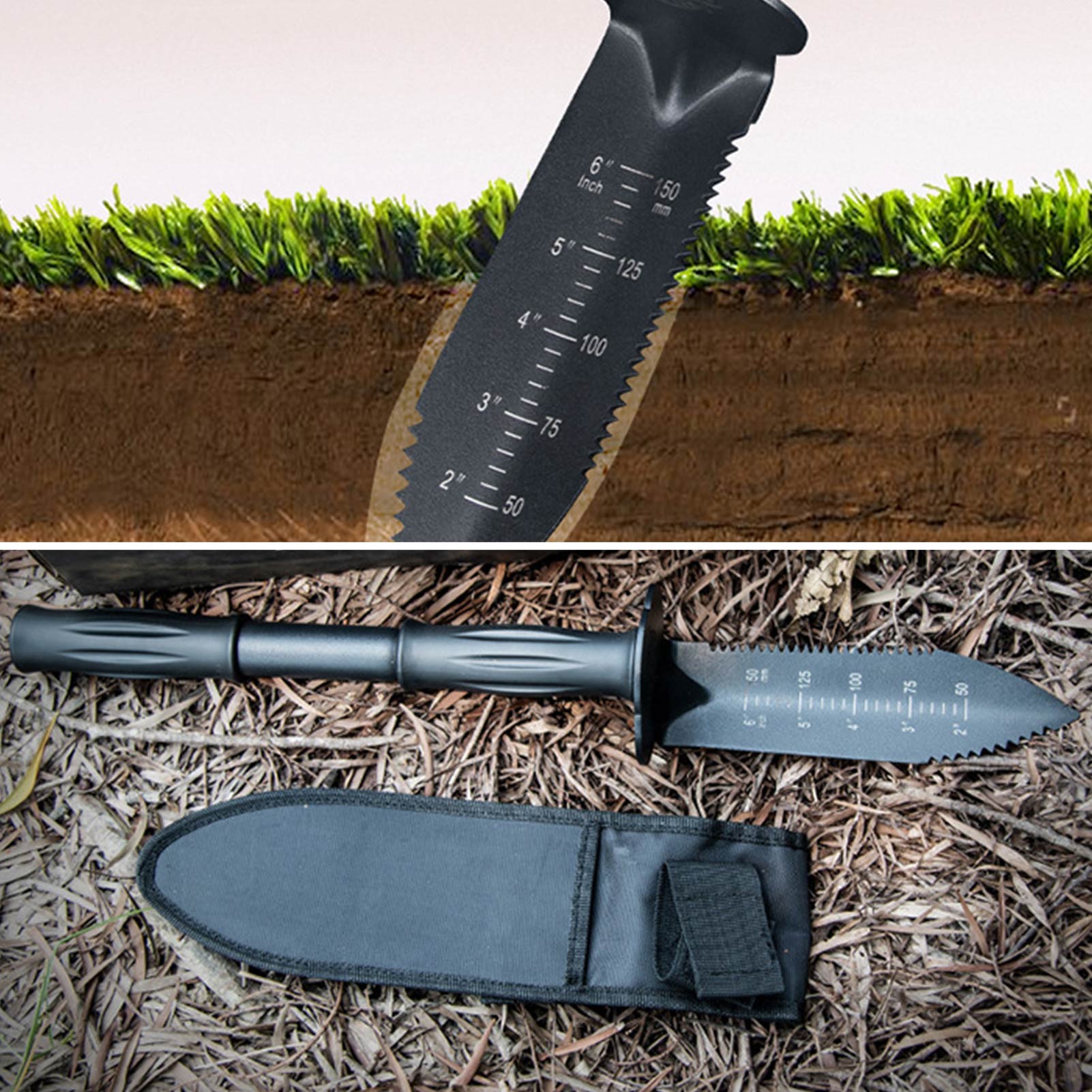Harvest Knife Garden - Alat penggali detektor logam, pisau sekop