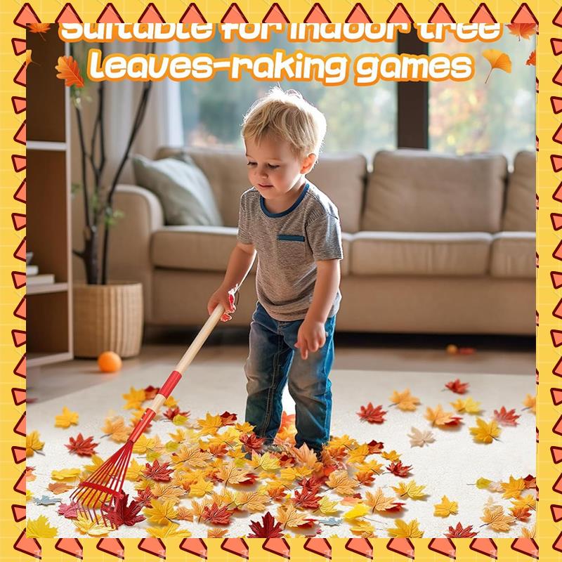 Gardening Tools For 3 Year Old - A008 Rake Anak Dengan Gagang Kayu