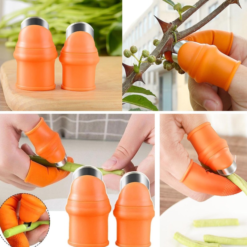 6 Buah Pelindung Jari Silikon  - Harvest Knife Garden ulasan dan harga