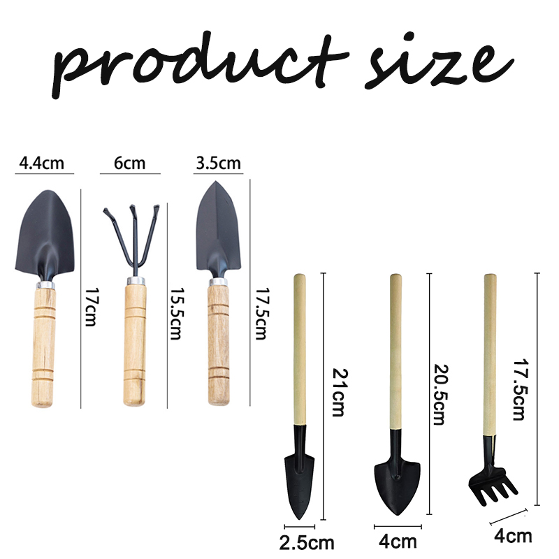 3 Buah Set Alat Berkebun Mini  - Gardening Tools Wooden ulasan dan harga