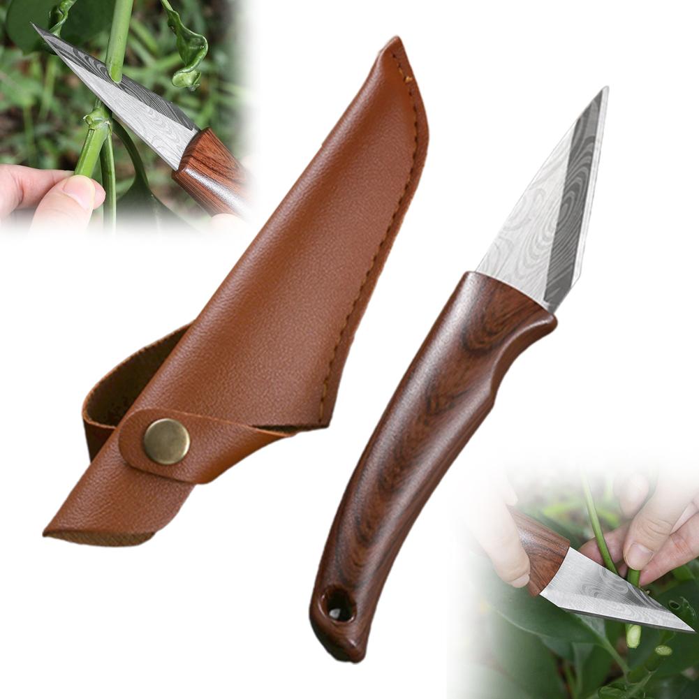 Pisau Cangkok Gagang Kayu deng - Harvest Knife Garden ulasan dan harga