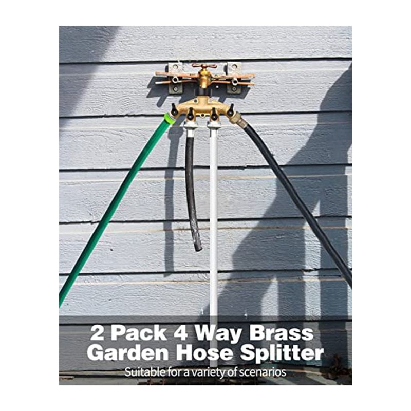 ABNQ Pembagi Selang Kuningan 4 - Gardening Tools Yellow ulasan dan harga